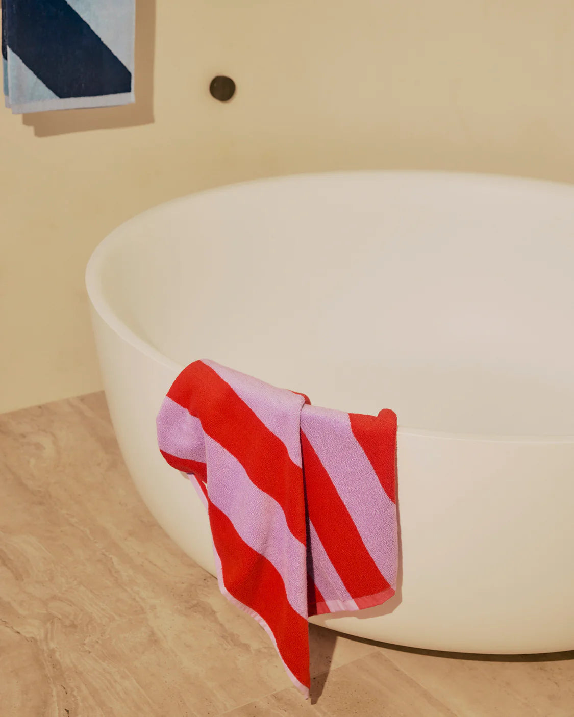 Hommey Hand Towel - Grapefruit Stripes