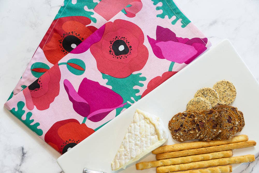 Tea Towel - Poppies: Hangsell (Carded)