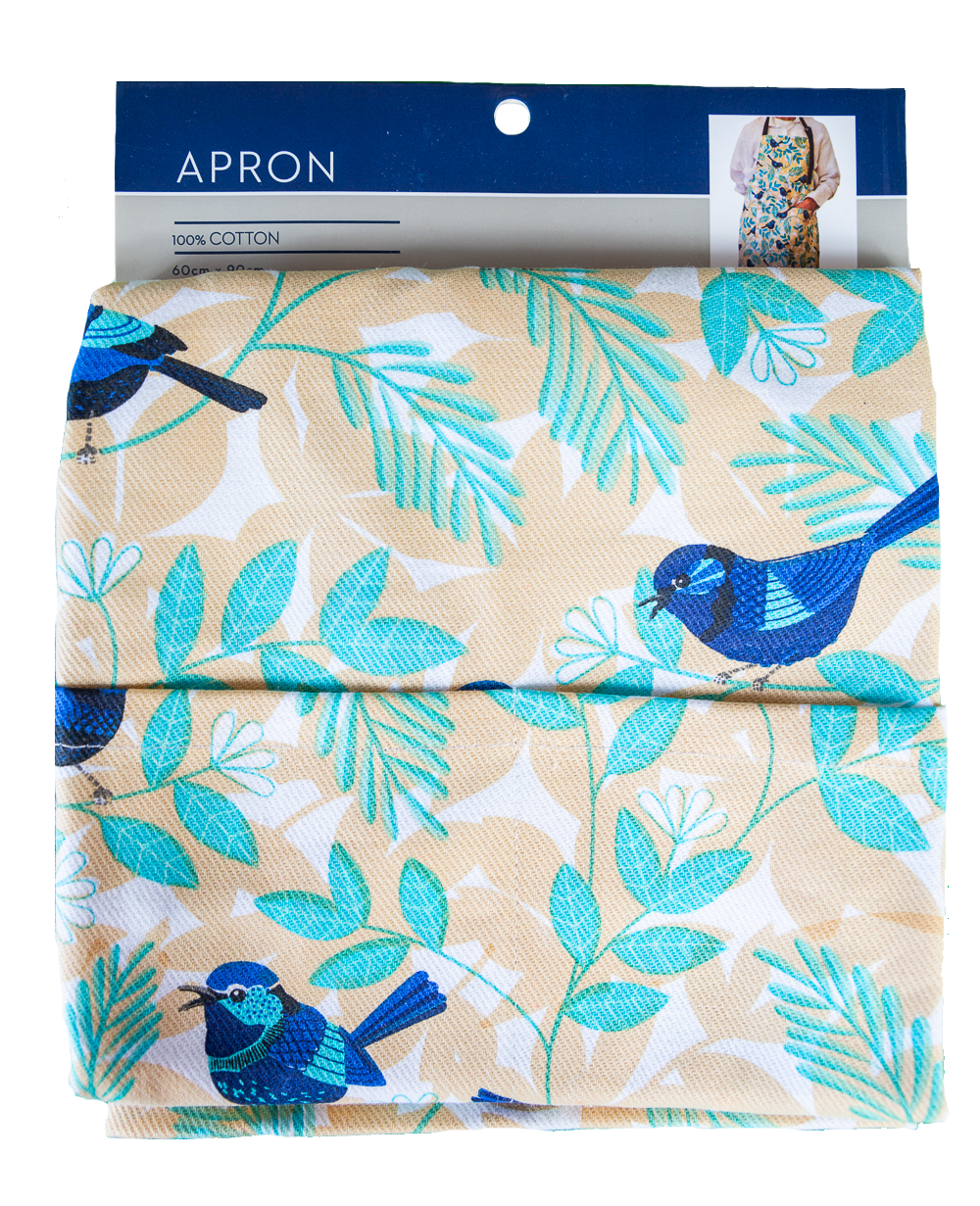 Apron (Heavy Drill) - Blue Wren