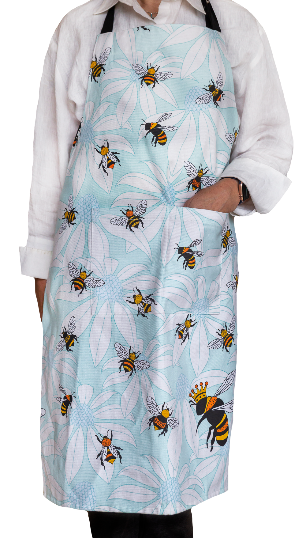 Apron (Heavy Drill) - Flower Bees