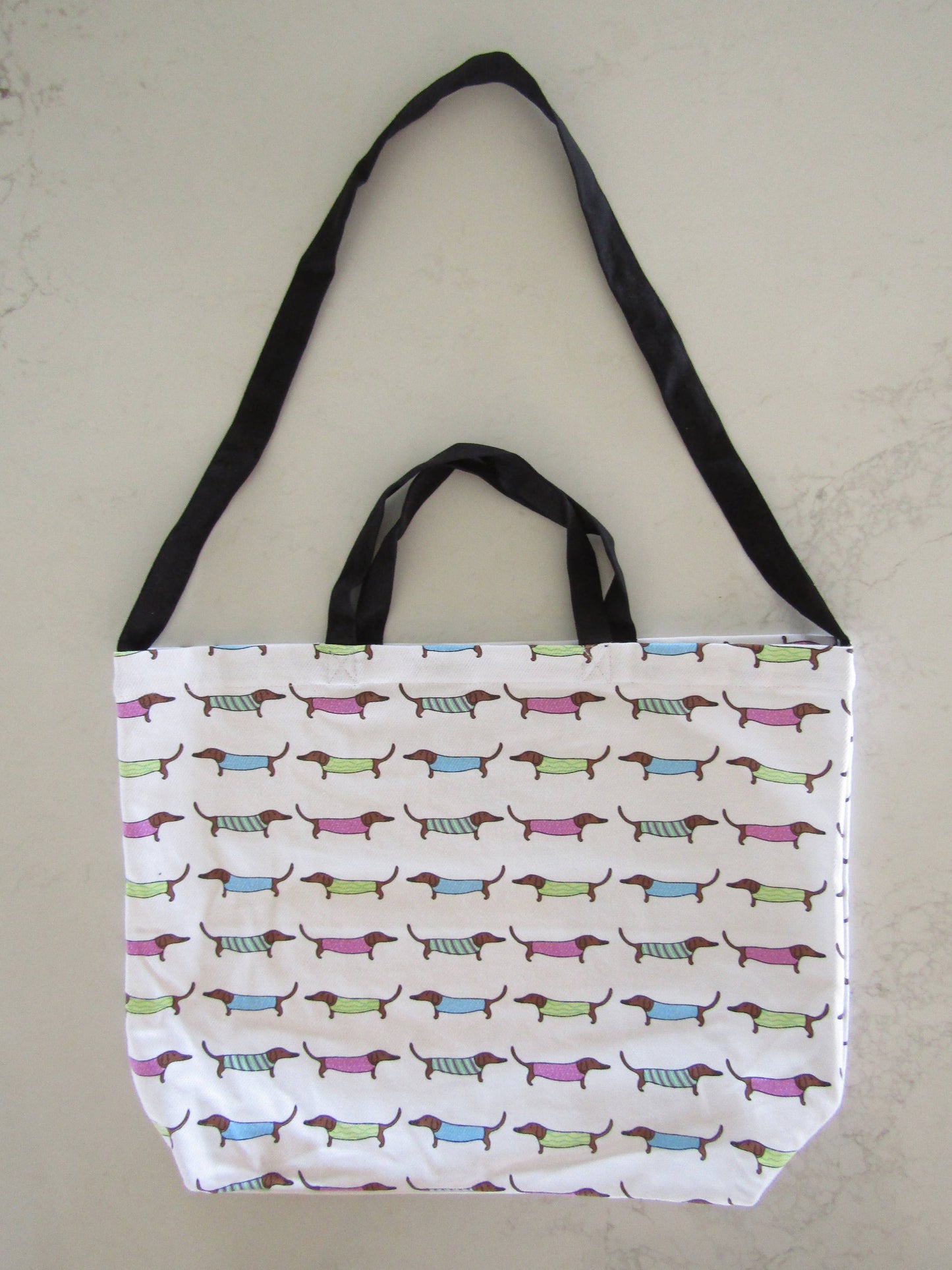 Cotton Tote Bag - Sausage Dogs