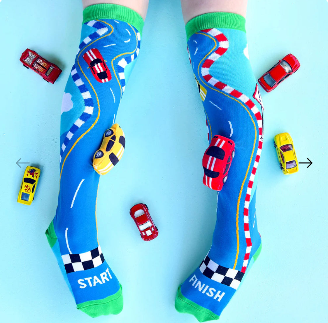 MAD MIA SOCKS - RACING CARS KIDS & ADULTS AGE 6-99