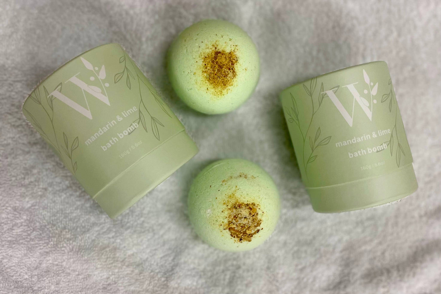 Bath Bombs - rounds: Mandarin & lime