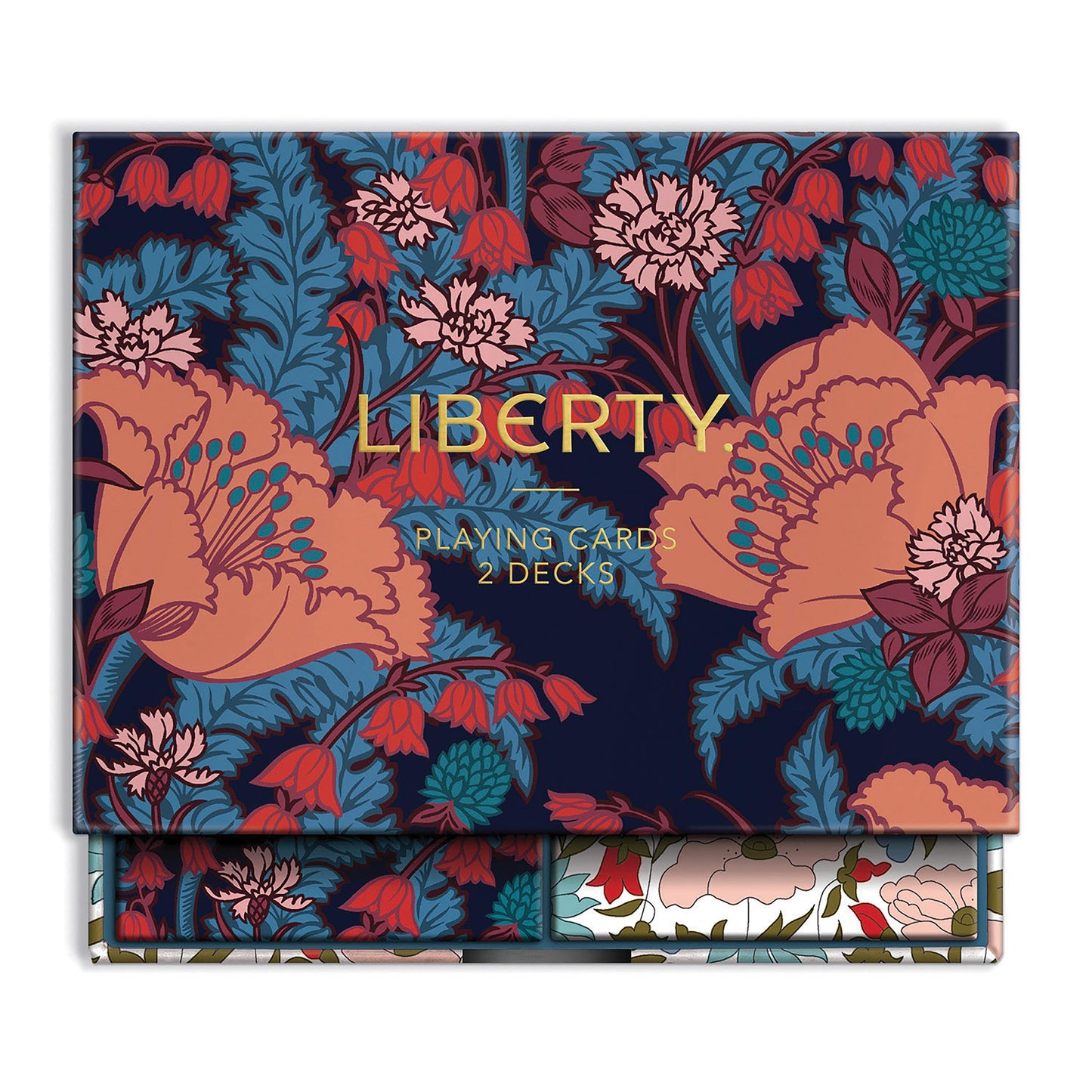 LIBERTY FLORAL PLAYING CARDS 2 DECKS
