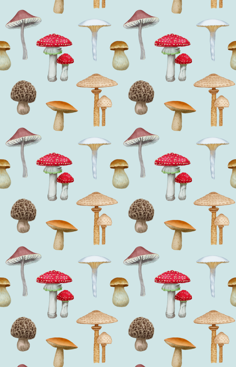 Tea Towel - Mushrooms