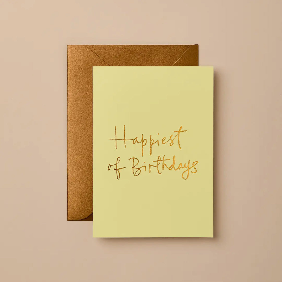 Happiest of Birthdays Yellow