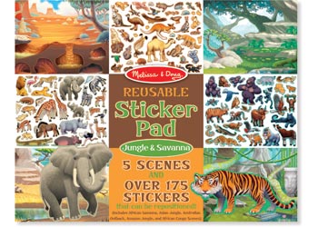 Reusable Sticker Pad - JUNGLE & SAVANNA