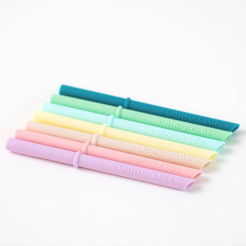 Single Silicone Straw - pick your colour: Green