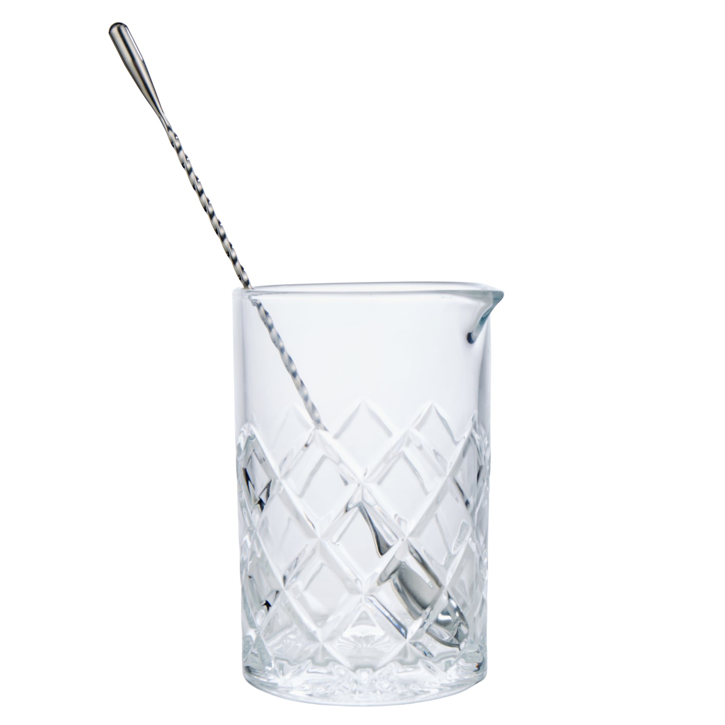 Etched Mixing Glass with Stirrer