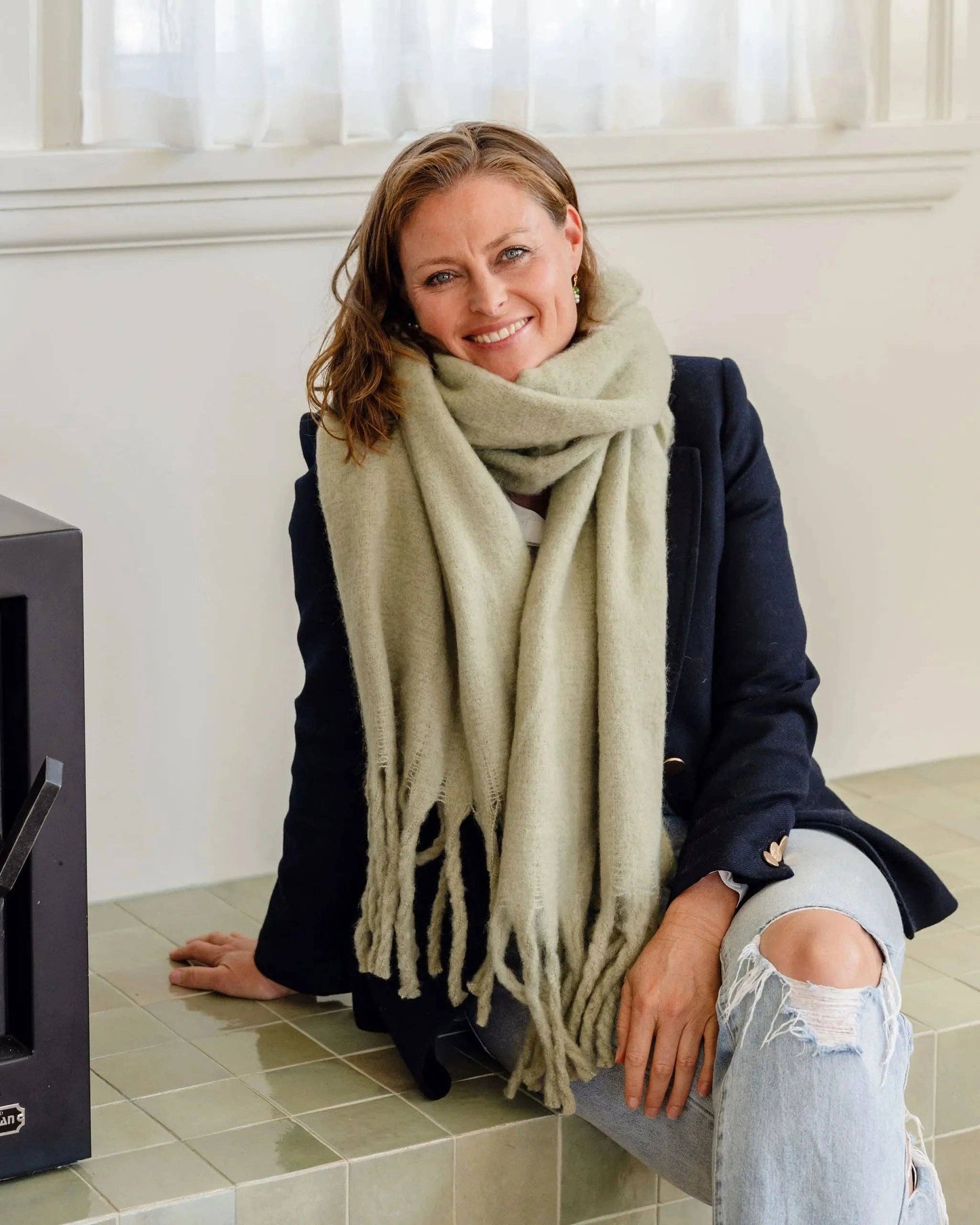 The Everyday Winter Scarf - Light Sage