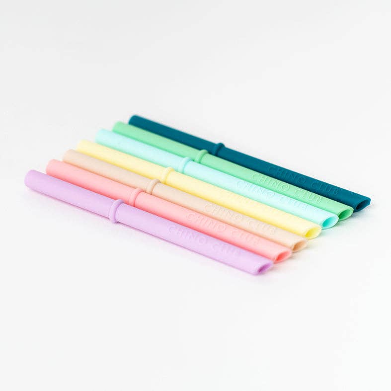 Single Silicone Straw - pick your colour: Green