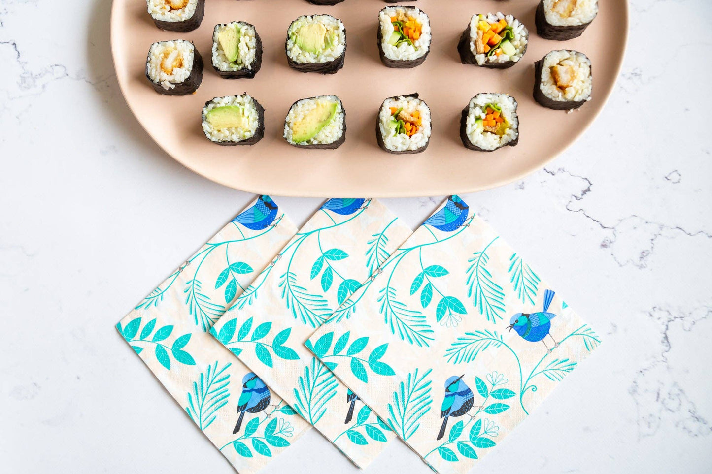 Paper Napkins - Blue Wrens