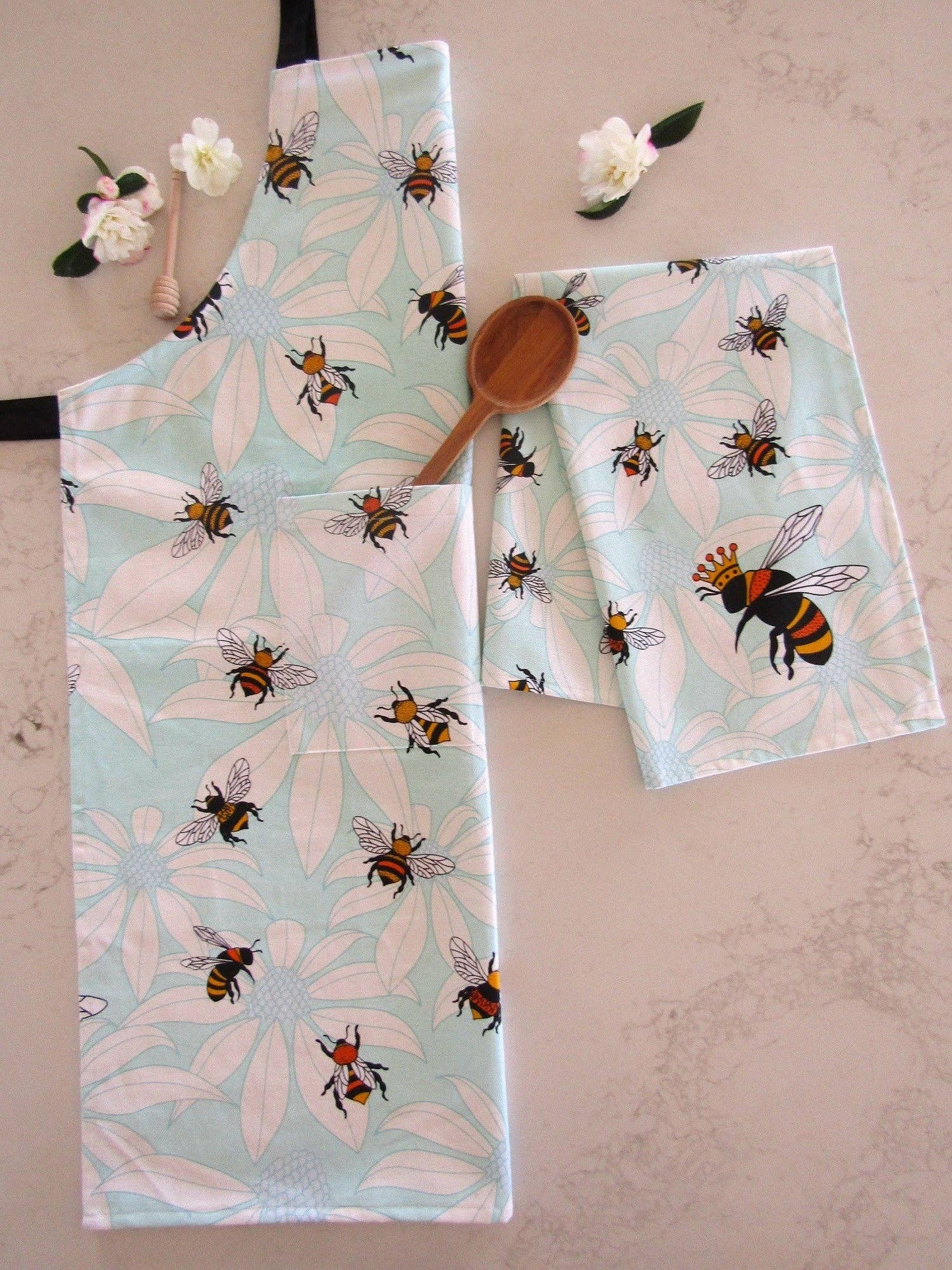 Apron (Heavy Drill) - Flower Bees