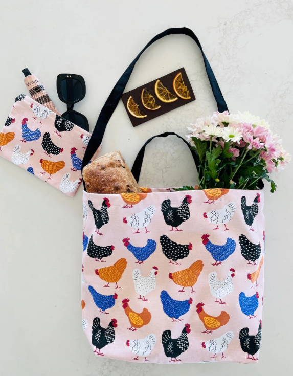 Tote Bag -Bright Hens
