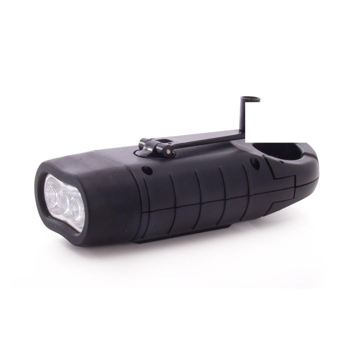 SOLAR CRANK FLASH LIGHT