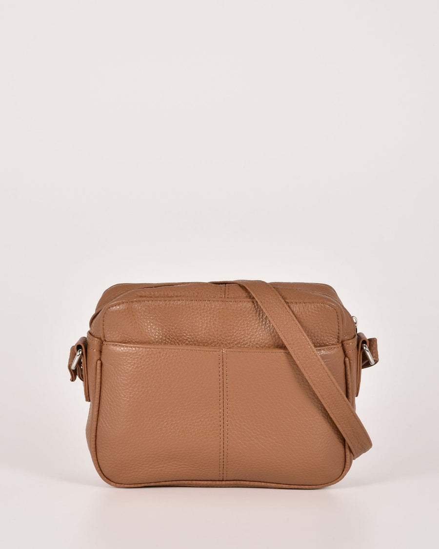 Sophie Leather Crossbody Bag - Tan