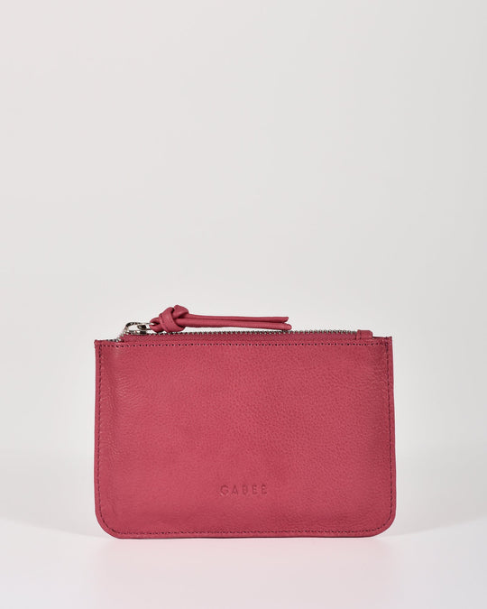 Village Soft Leather Purse - Fuchsia