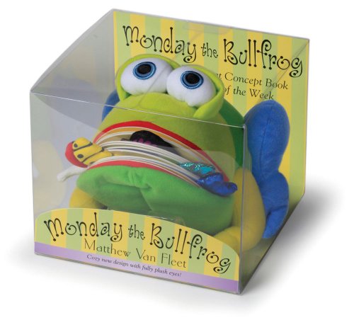 Monday the Bullfrog  Book and Plush toy VAN FLEET