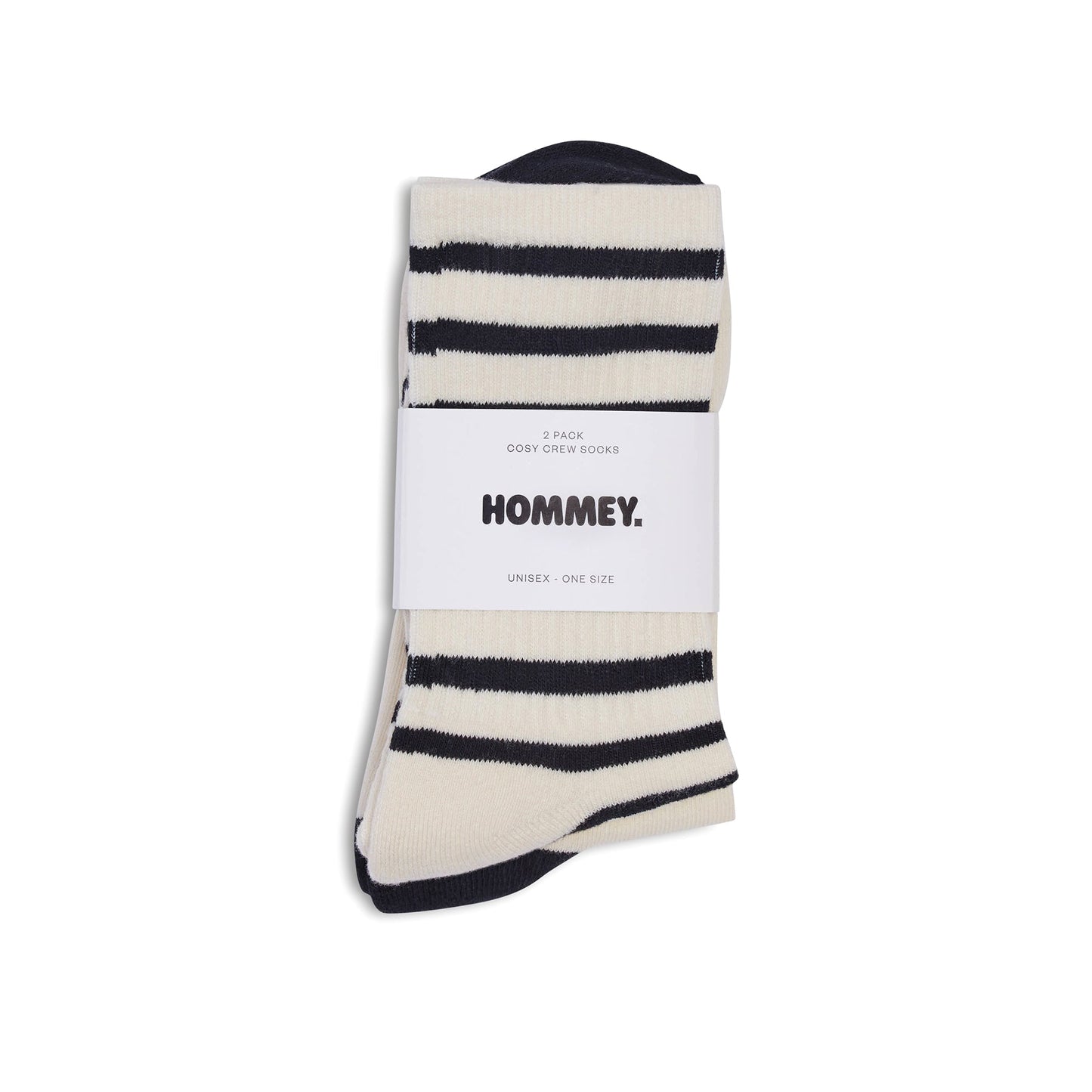 Hommey Socks 2 pack - Vanilla Bean Stripes