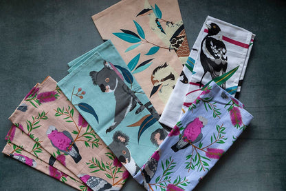 Tea Towel - Galah (Orange): Hangsell (Carded)