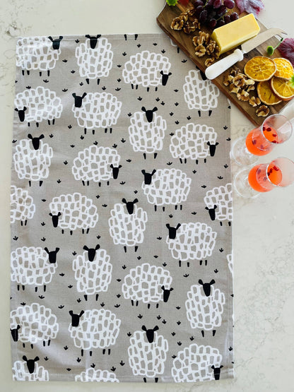 Tea Towel - Grey Sheep: Hangsell (Carded)