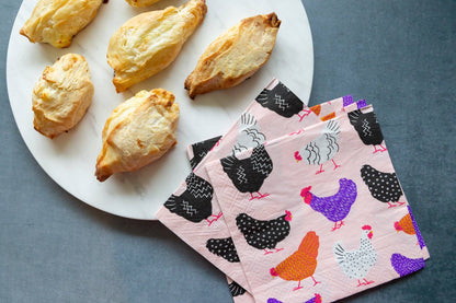 Paper Napkins - Bright Hens