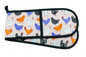 Double Oven Glove - Bright Hens