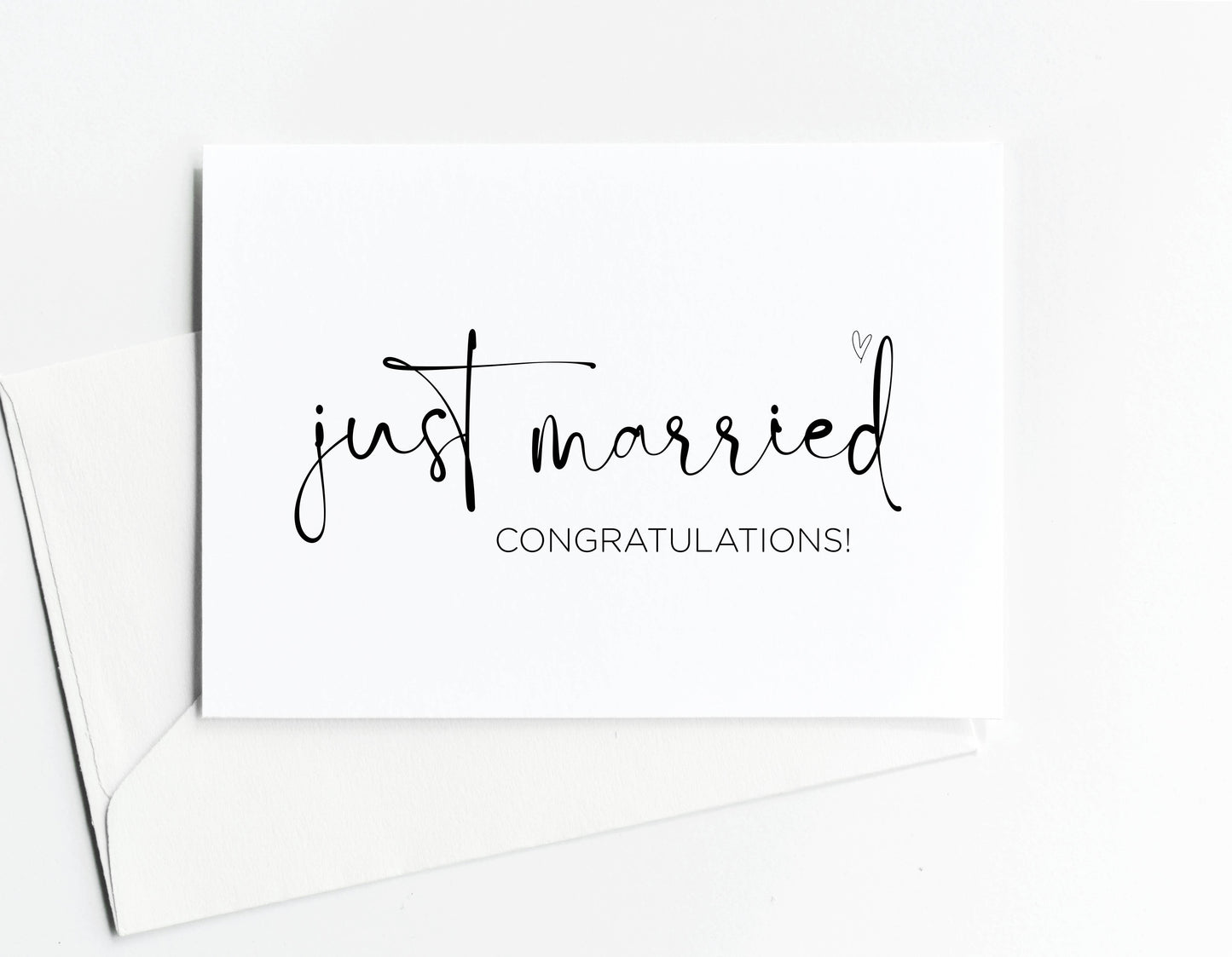 Wedding Engagement Congratulations Card Just Married: Champagne
