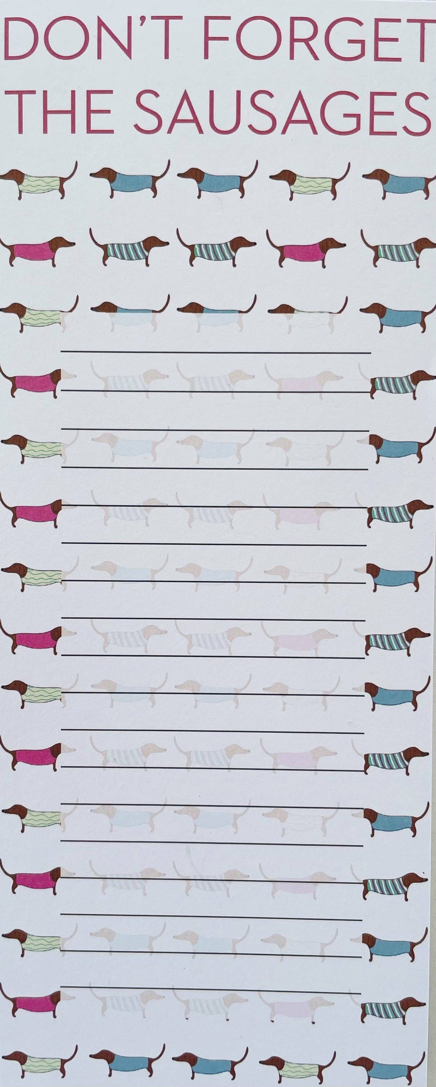 Jotter - Don't Forget The Sausages