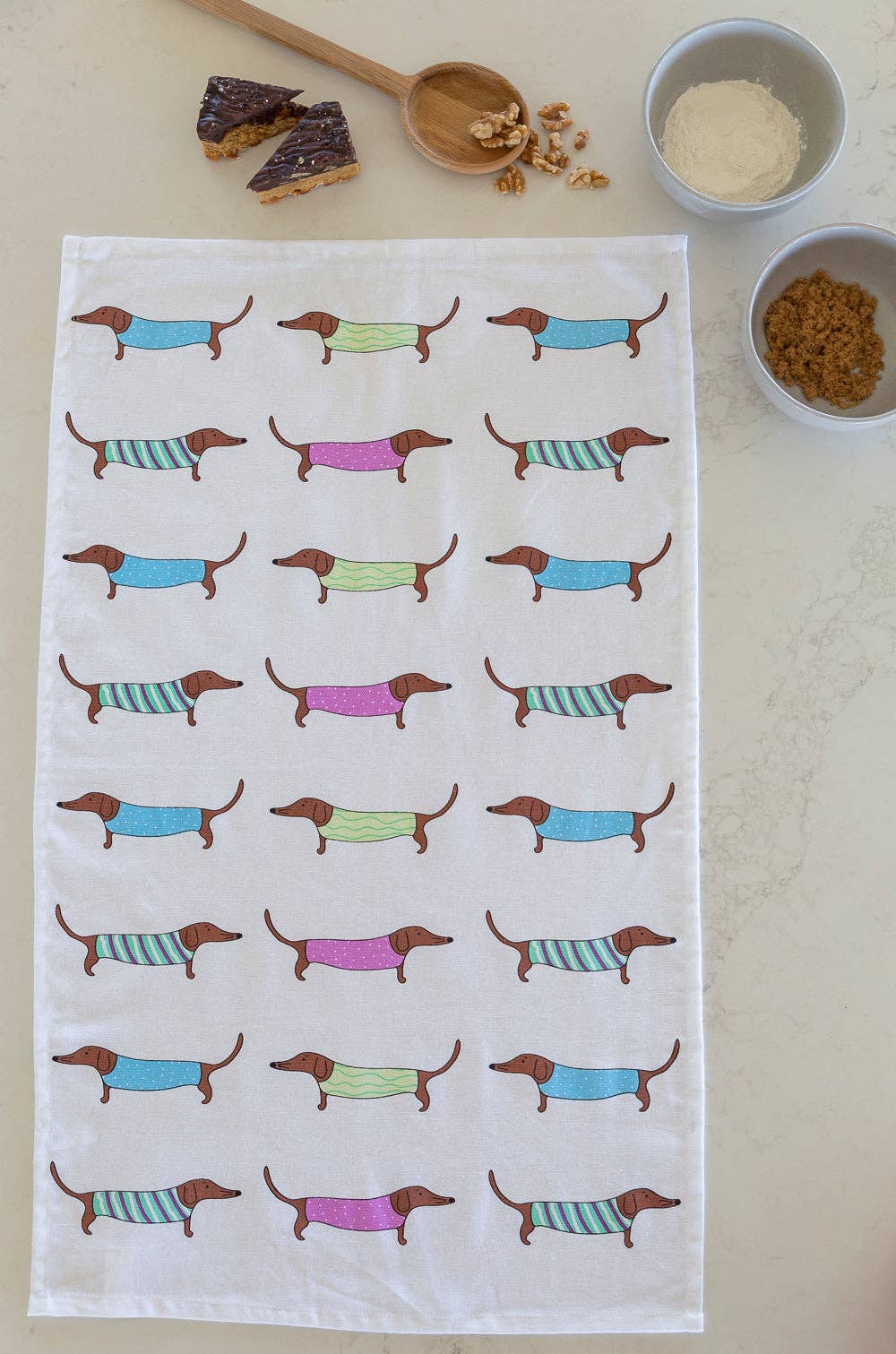 Tea Towel - Sausage Dogs: Hangsell (Carded)