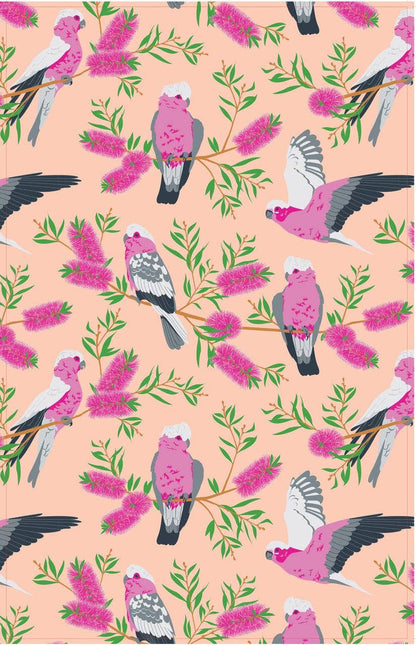 Tea Towel - Galah (Orange): Hangsell (Carded)