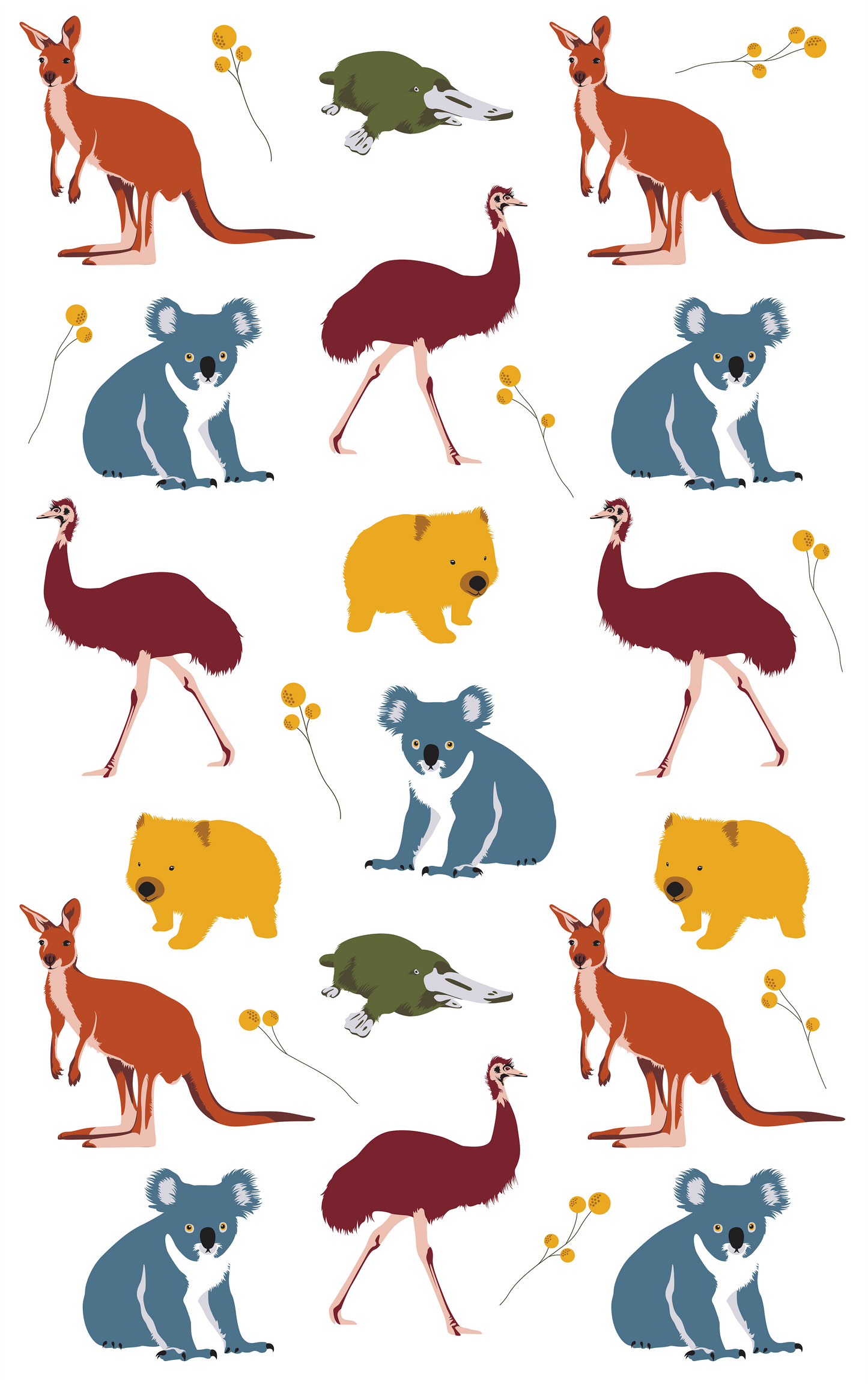 Tea Towel - Australian Animals