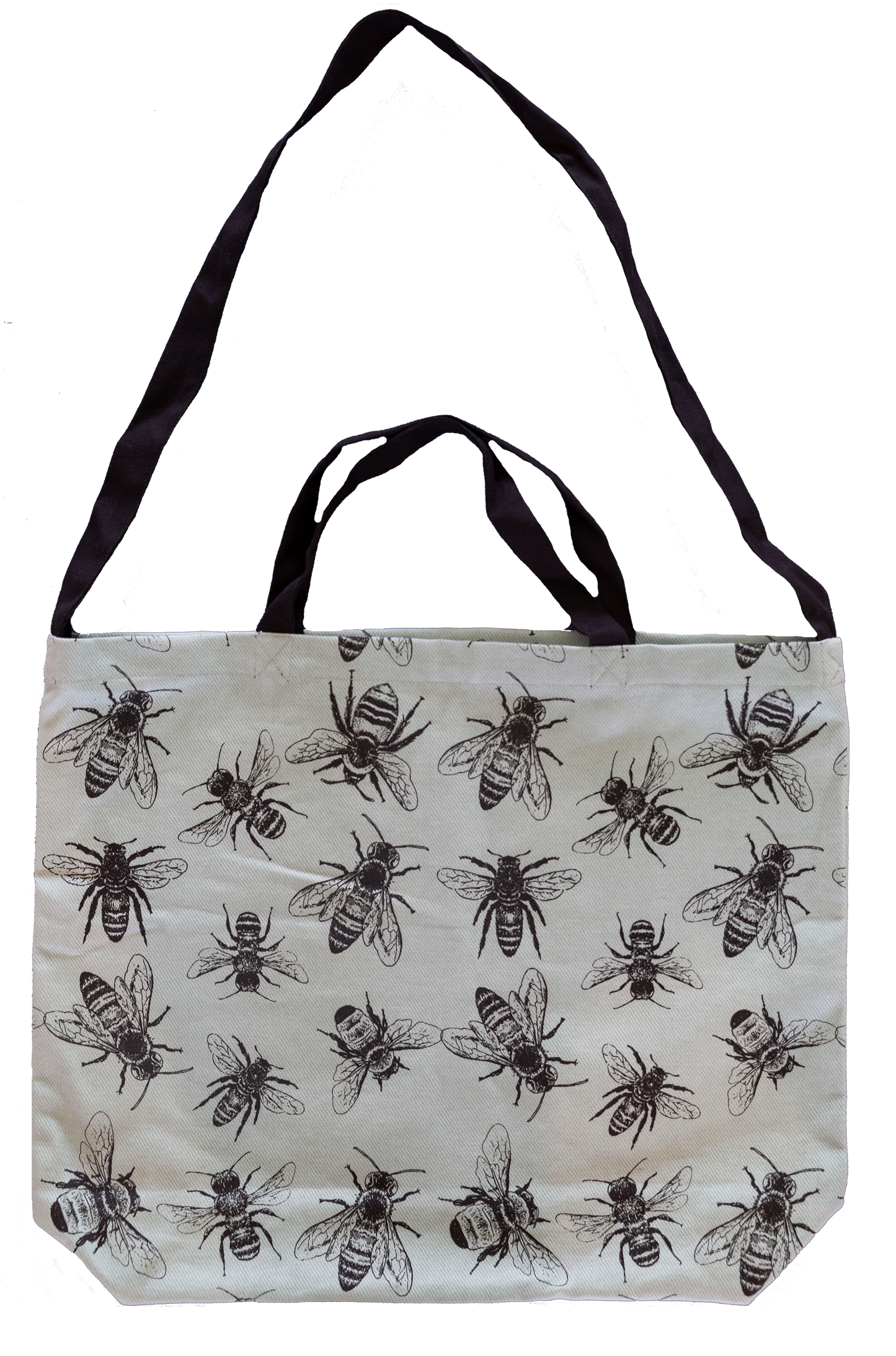 Cotton Tote Bag - Sketch Bees