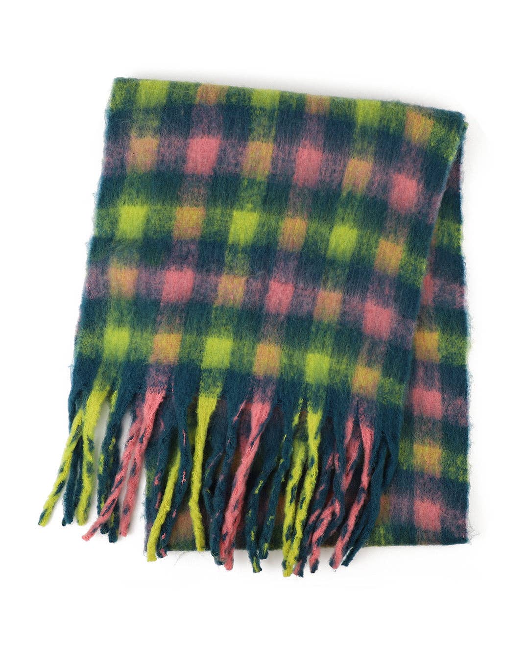 Charlie Chequered Winter Scarf in Allsorts