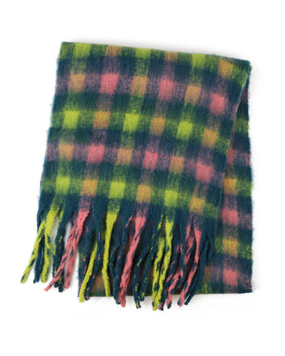 Charlie Chequered Winter Scarf in Allsorts