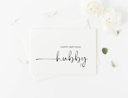 Happy Birthday to My Husband from Wife to My Hubby: White