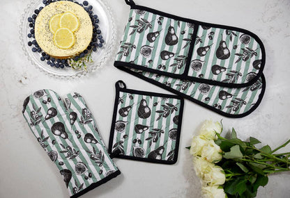 Double Oven Glove - Fig & Pear