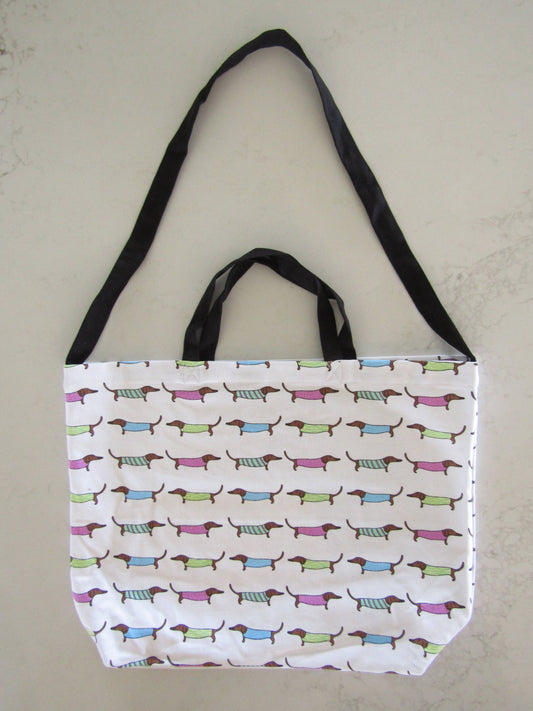Cotton Tote Bag - Sausage Dogs