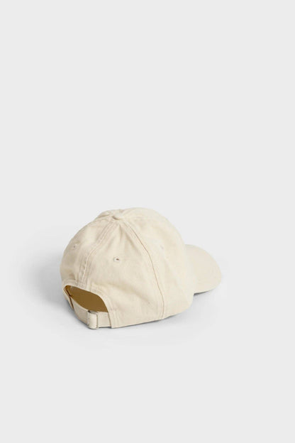 AF Cotton Baseball Cap with Cherry Logo: Beige