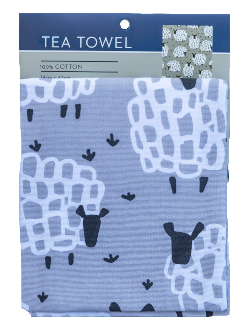 Tea Towel - Grey Sheep: Hangsell (Carded)