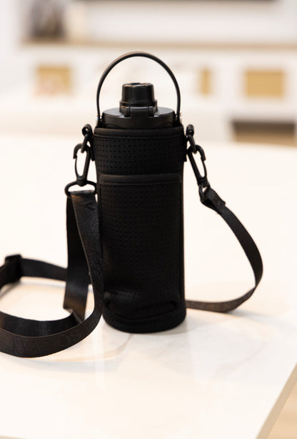 BLACK Neoprene Bottle Phone Bag