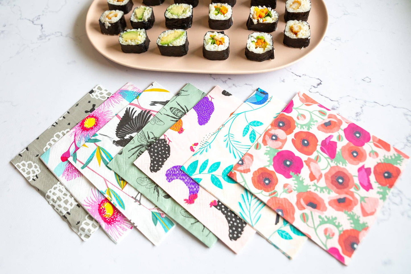 Paper Napkins - Bright Hens