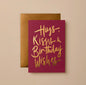 Hugs kisses & birthday wishes card