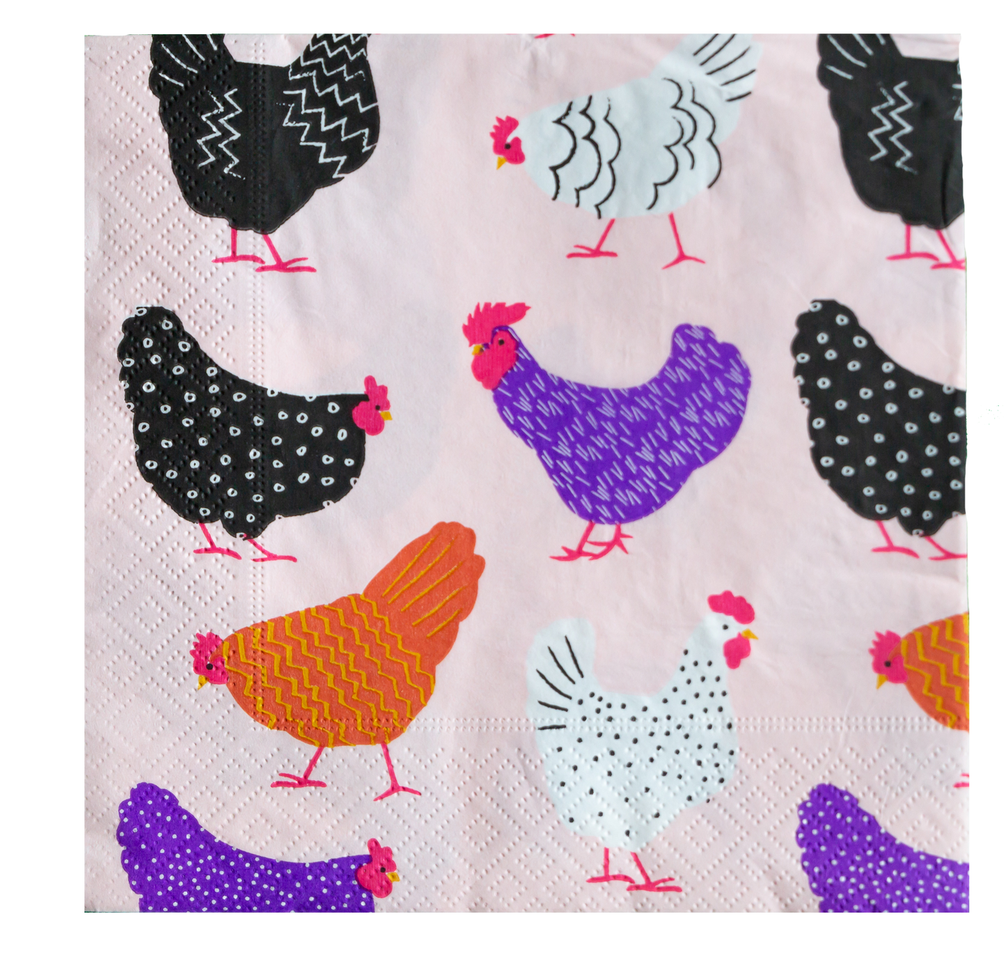 Paper Napkins - Bright Hens
