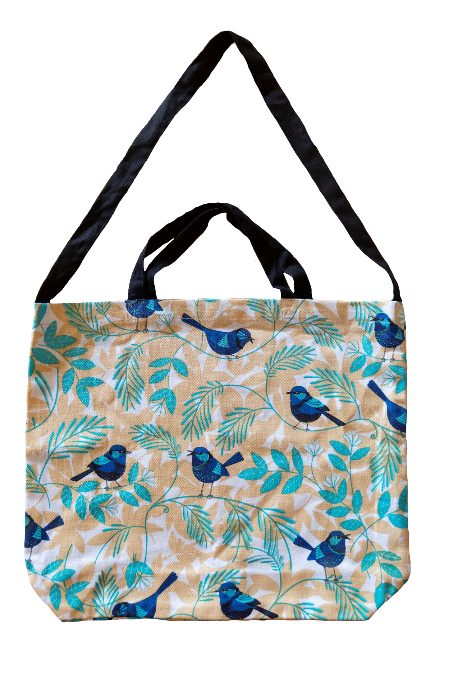 Cotton Tote Bag - Blue Wren