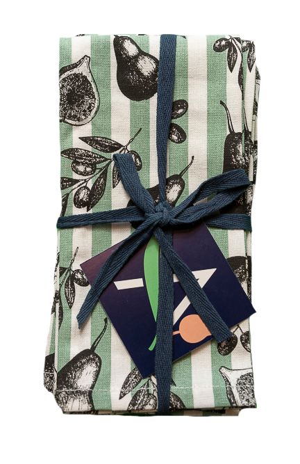 Cotton Napkins - Fig & Pear (Set of 4)