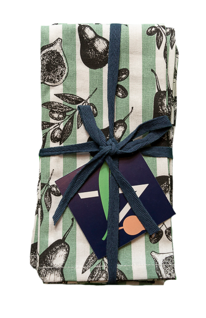 Cotton Napkins - Fig & Pear (Set of 4)