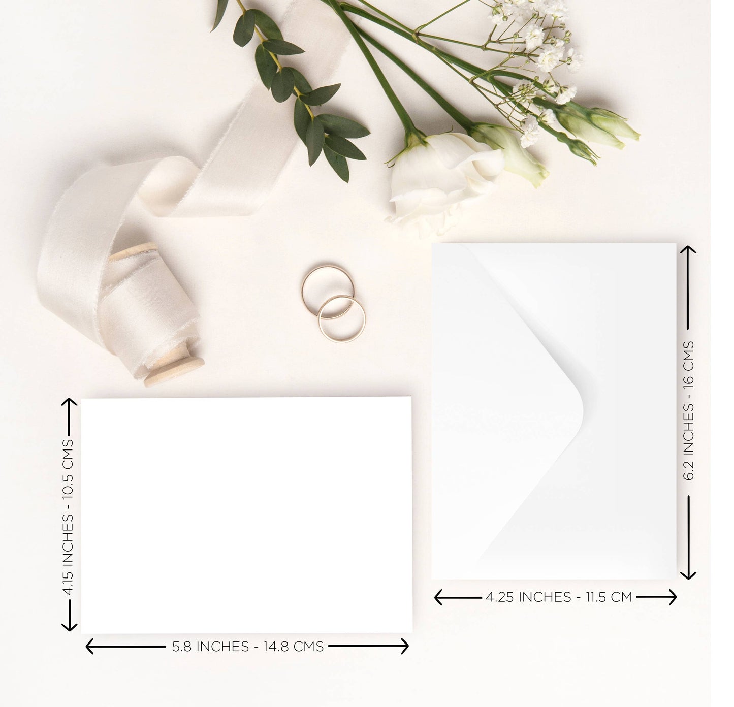 Wedding Engagement Congratulations Cards: White
