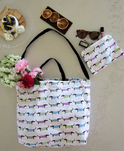 Cotton Tote Bag - Sausage Dogs