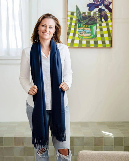 Winter Basics Scarf - Navy